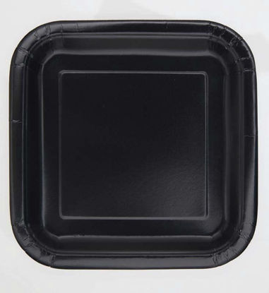 Picture of UNIQUE SQUARE 7IN BLACK 16 PLATES