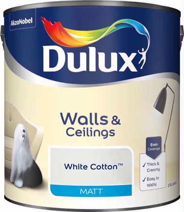 Picture of DULUX MATT WHITE COTTON 2.5L