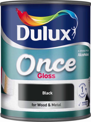 Picture of DULUX ONCE GLOSS BLACK 750ML
