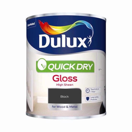 Picture of DULUX QD GLOSS BLACK 750ML