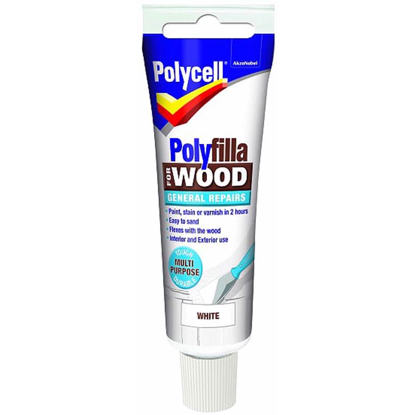 Picture of POLYCELL POLYFILLA WOOD GEN/WHITE TUBE 75GM