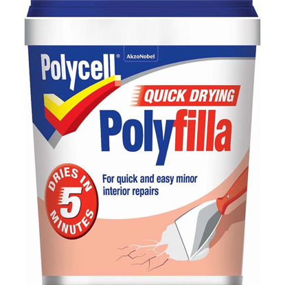 Picture of POLYCELL QUICK DRYING POLYFILLA TUB 1KG