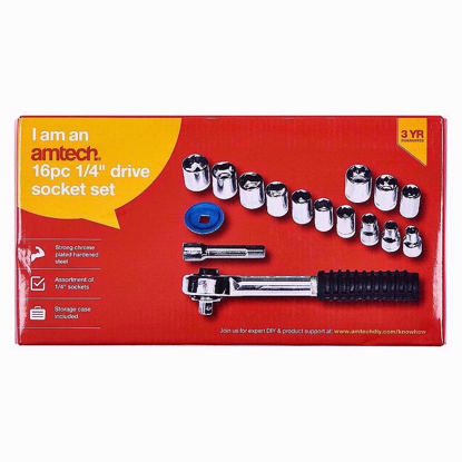 Picture of AMTECH SOCKET DRIVE SET 1/4INCH