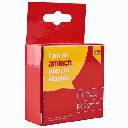 Picture of AMTECH STAPLES 12MM 1000PCS