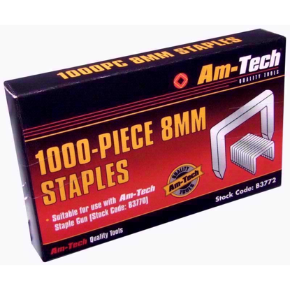 Picture of AMTECH STAPLES 8MM 1000PCS