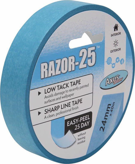 Picture of AXUS RAZOR LOW TACK MASKING TAPE 24MMX40M