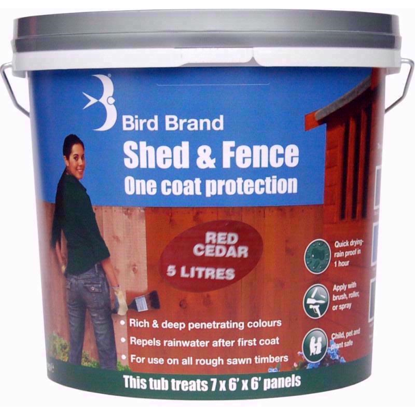 Picture of BIRDBRAND SHED/FENCE ONE COAT RED CEDAR