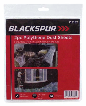 Picture of BLACKSPUR 2PC DUST SHEET PACK