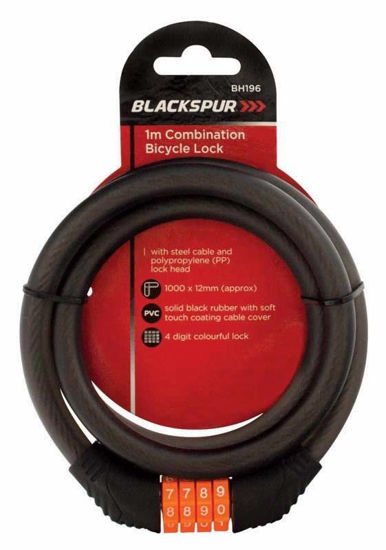 Picture of BLACKSPUR COMBO CABLE LOCK