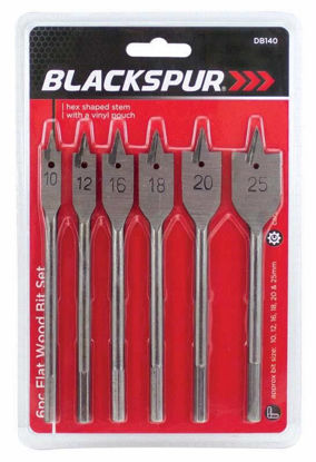 Picture of BLACKSPUR FLAT WOOD BIT SET 6PC