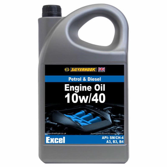 Picture of SILVERHOOK OIL 10W/40 EXCEL SEMI 5 LITRE