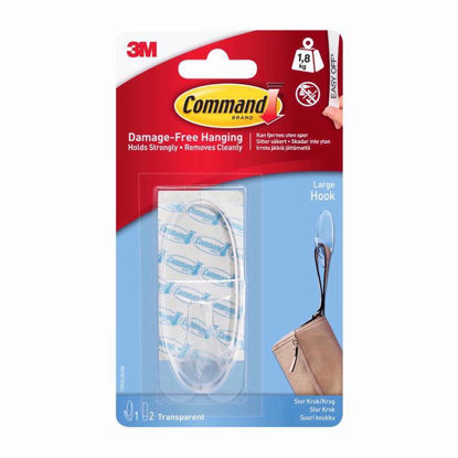 Picture of COMMAND LARGE CLEAR HOOKS