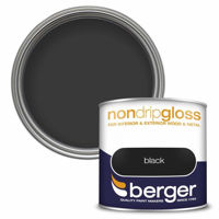 Picture of BERGER NON DRIP GLOSS 250ML BLACK