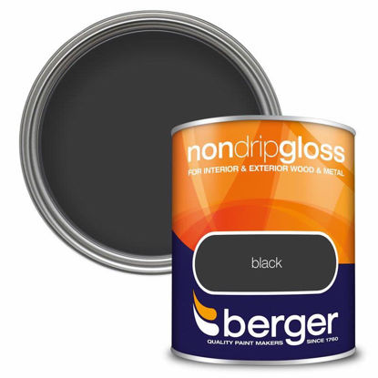 Picture of BERGER NON DRIP GLOSS 750ML BLACK