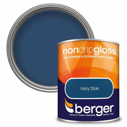 Picture of BERGER NON DRIP GLOSS 750ML NAVY BLUE
