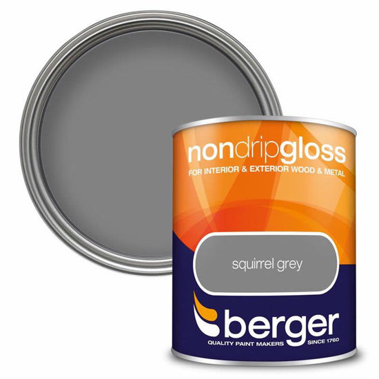 Picture of BERGER NON DRIP GLOSS 750ML SQUIRREL GREY