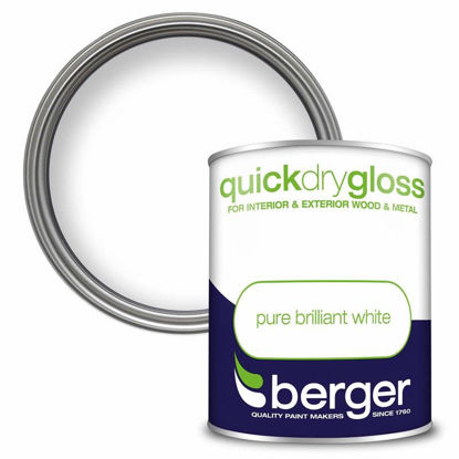 Picture of BERGER QUICK DRY GLOSS 750ML WHITE