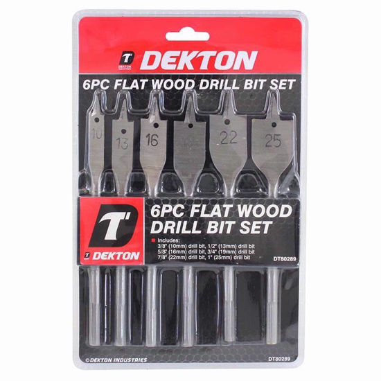 Picture of DEKTON DRILL SET FLAT WOOD 6PC