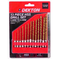 Picture of DEKTON DRILL SHANK HSS 13PC SET 1/4 INCH