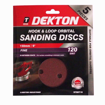 Picture of DEKTON HOOK /LOOP SAND DISC 5PC CRS 120GRIT