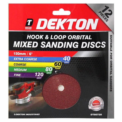 Picture of DEKTON HOOK /LOOP SAND ORIBITAL MIXED 12PC