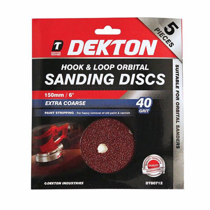 Picture of DEKTON HOOK&LOOP ORIBTAL SANDPAPER 5PC