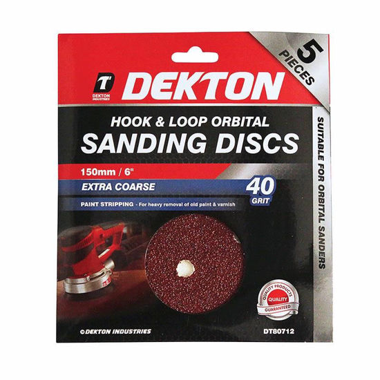 Picture of DEKTON HOOK&LOOP ORIBTAL SANDPAPER 5PC