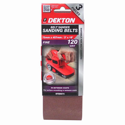 Picture of DEKTON SANDING BELT 120 GRIT 75X457 3PC