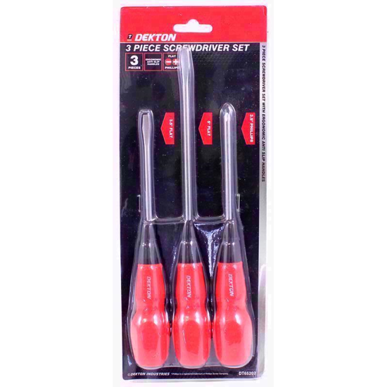 Picture of DEKTON SCREWDRIVER 3PC