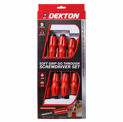 Picture of DEKTON SCREWDRIVER 9PC SET SOFT GRIP