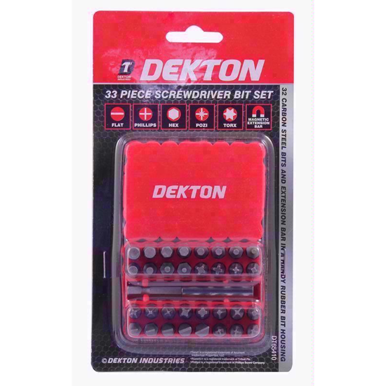 Picture of DEKTON SCREWDRIVER BITS 33PC