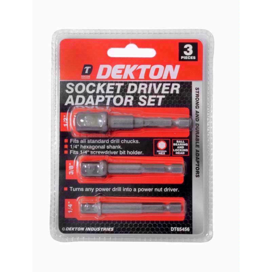 Picture of DEKTON SOCKETS ADAPTER SET 3PC