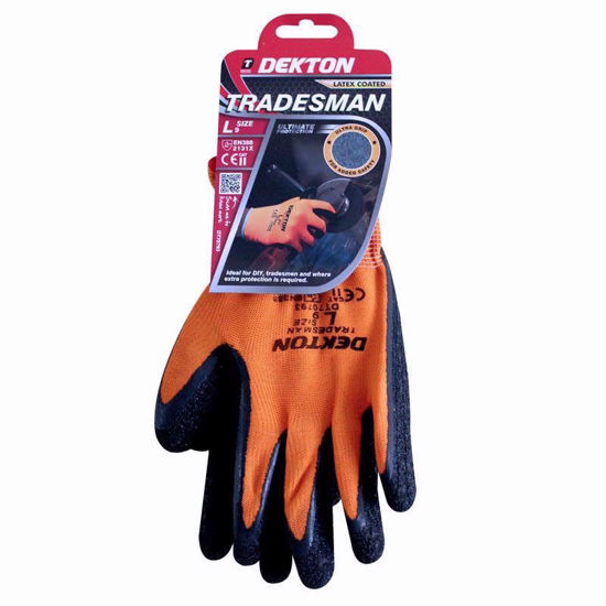 Picture of DEKTON TRADESMAN LATEX COATED W/GLOVES 9/L