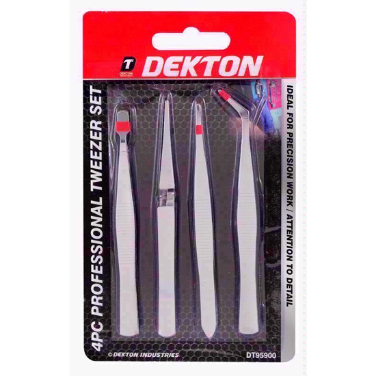 Picture of DEKTON TWEEZERS 4PC SET