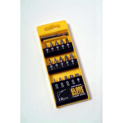 Picture of GLOBE TOOLBOX BIT SET 16 PCE
