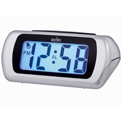 Picture of ACCTIM AURIC DIGITAL ALARM CLOCK SILVER