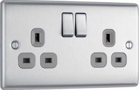 Picture of BG 2 GANG SOCKET B/CHROME