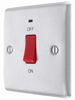 Picture of BG 45A SWITCH ON SINGLE PLATE B/CHROME