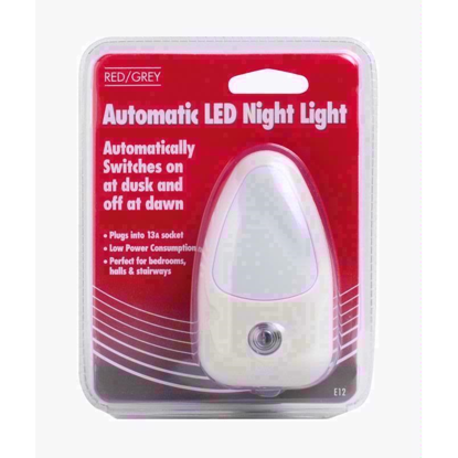 Picture of RED GREY AUTO LED NITE LIGHT