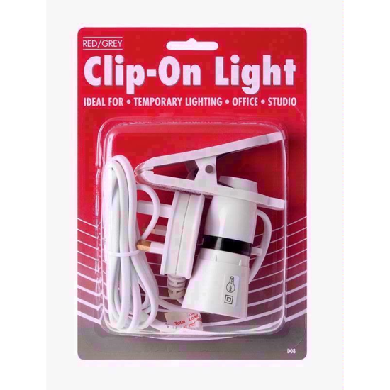 Picture of RED GREY CLIP ON LIGHT