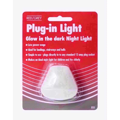 Picture of RED GREY PLUG IN LIGHT `