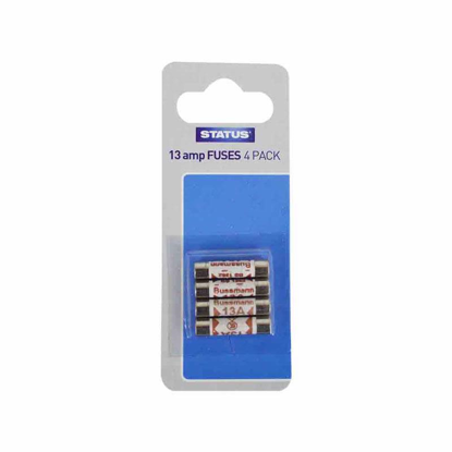 Picture of STATUS 13AMP 4PK FUSES + BLISTER CARD