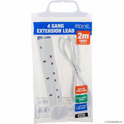 Picture of ELPINE 4 GANG AND 2M EXTENSION LEAD