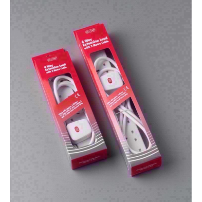 Picture of RED GREY 4 GANG 2M EXT LEAD13AMP(6\9