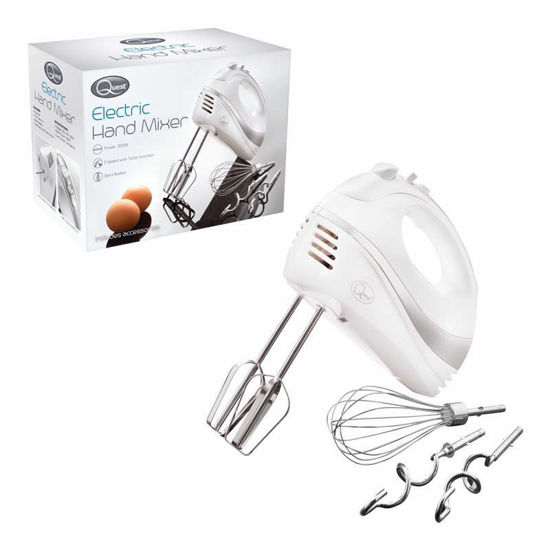 Picture of QUEST PROF HAND MIXER WHT/SLIVER 35890