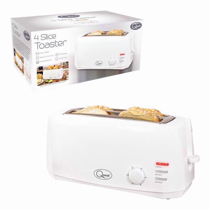 Picture of QUEST 4 SLICE TOASTER WHITE 35049