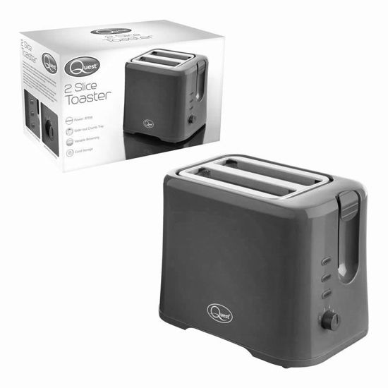 Picture of QUEST GREY TOASTER 2 SLICE 34889 20.10