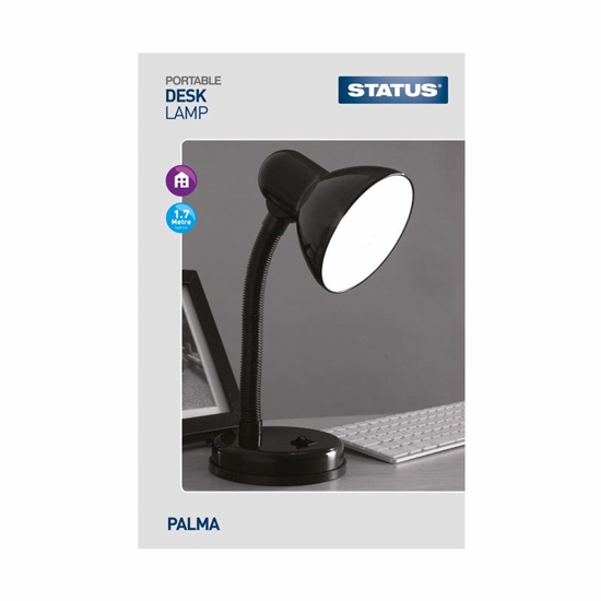 Picture of STATUS PALMA BLK DESK LAMP 2028ES