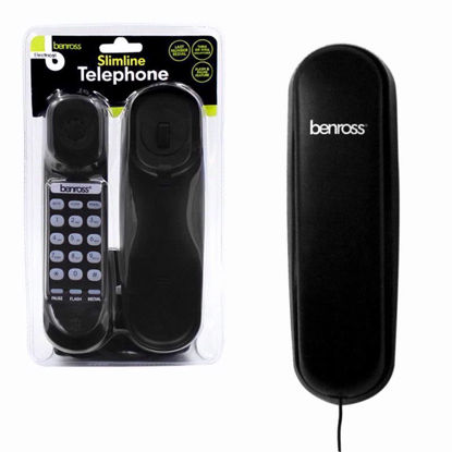 Picture of SLIMLINE TELEPHONE BLACK 44550