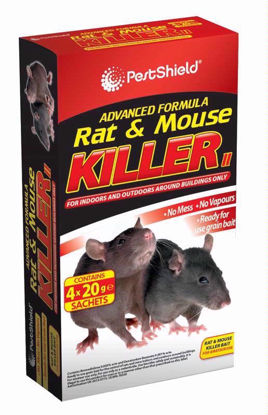 Picture of PESTSHIELD RAT & MOUSE KILLER 4X20 GRAM